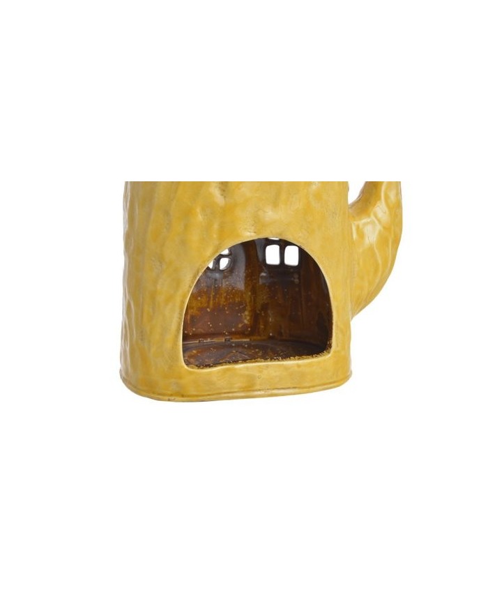 Dzbanek domek ceramiczny..20,5cmL x 12cmW x 29cmH..6-1 pcs......YELLOW