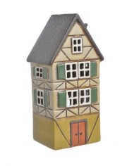 Domek ceramiczny...26,5cmH....YELLOW