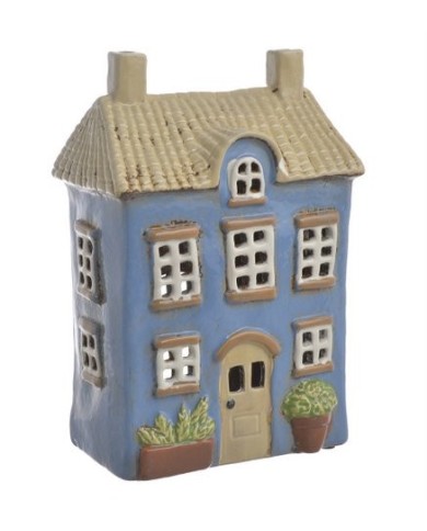 Domek ceramiczny..16cmL x 9,5cmW x 23,5cmH..12-1 pcs......BLUE