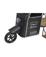 Metalowy kwietnik wózek..167cmL x 79cmW x 132,5cmH..1-1 pcs......BLACK-NATURAL