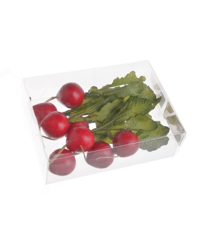 Rzodkiewka 8szt-pacz - art. dekoracyjny..4cm∅x11,5cmH..72-1 bags..8 pcs-bag....RED