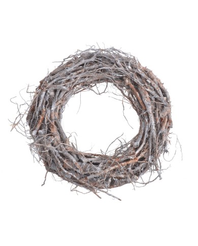 Wianek 35cm..35cm∅x7cmH..16-16 pcs......WHITE WASHED