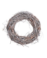 Wianek 25cm..25cm∅x7cmH...WHITE WASHED