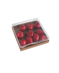 Truskawki na piku 10szt-pacz...11,5cmL (4cmLx5cmWx3cmH)...RED