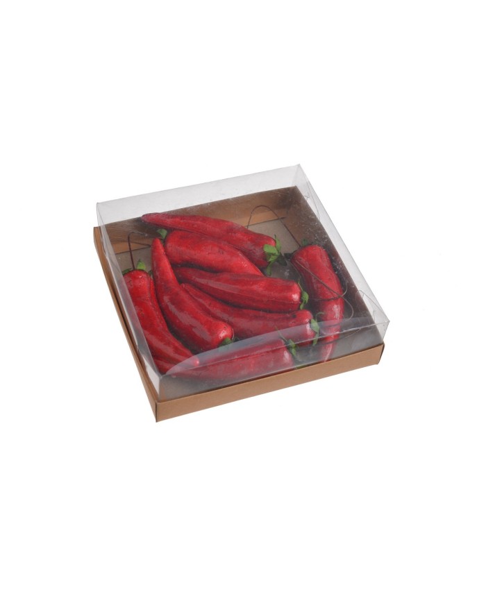 Papryki na piku 8szt-pacz...16,5cmL (9cmLx2,5cmWx2cmH)..100-20 bags..8 pcs-bag....RED (2)