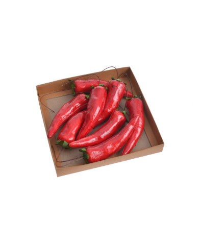 Papryki na piku 8szt-pacz...16,5cmL (9cmLx2,5cmWx2cmH)..100-20 bags..8 pcs-bag....RED (2)