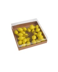 Cytryny na piku 30szt-pacz...10,5cmL (2,7cmLx1,7cmWx1,7cmH)..100-20 bags..30 pcs-bag....YELLOW (2)
