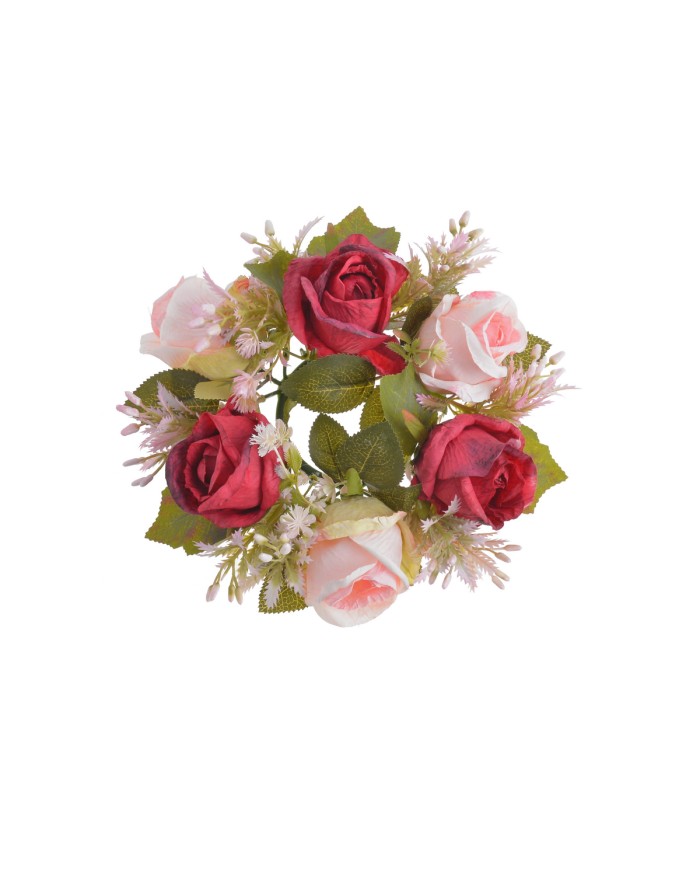 Wianuszek z różami..24cm..216-36 pcs