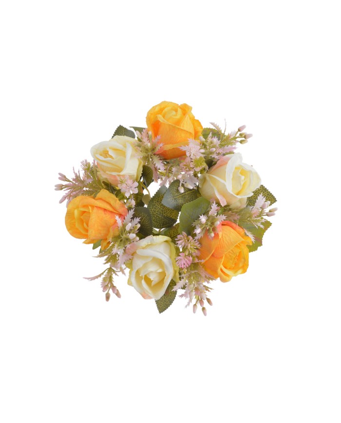 Wianuszek z różami..24cm..216-36 pcs