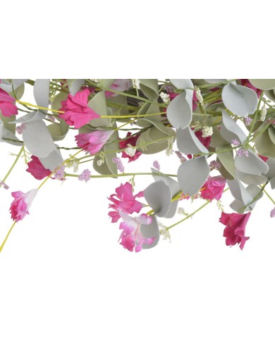 Wianek 40cm....6-1 pcs......FUCHSIA