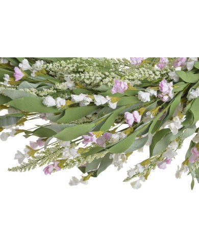 Wianek 80cm....6-1 pcs......PINK-WHITE