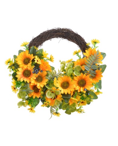 Wianek ze słonecznikami..40cm..36-6 pcs