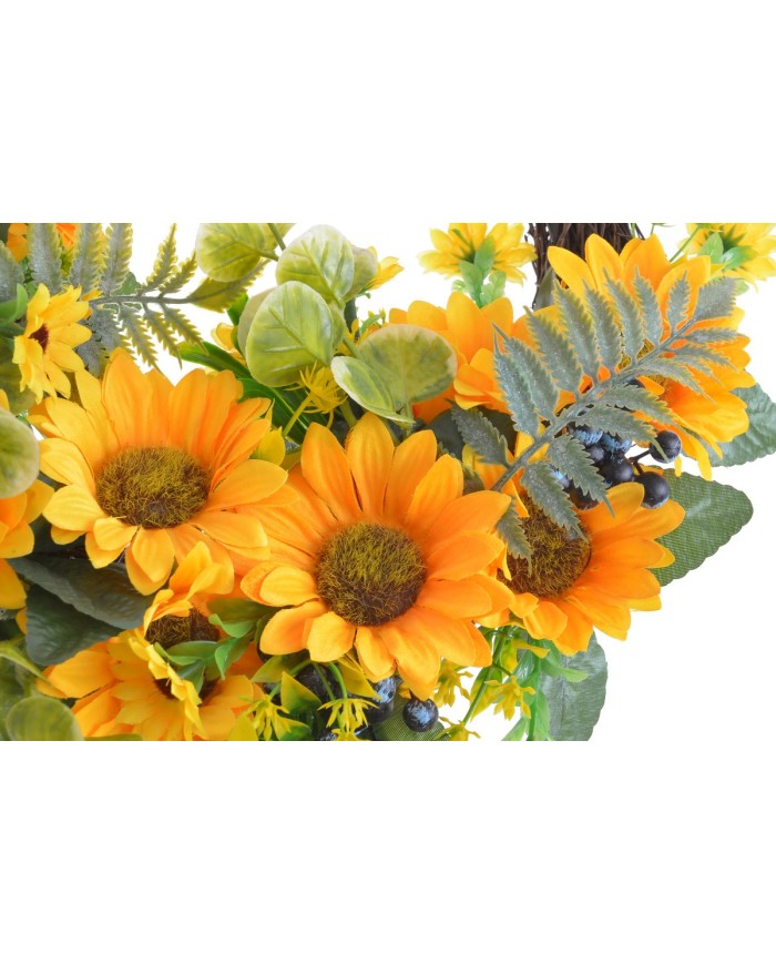 Wianek ze słonecznikami..40cm..36-6 pcs