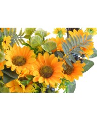 Wianek ze słonecznikami..40cm..36-6 pcs