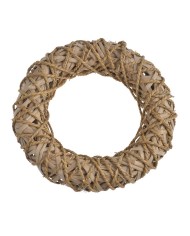 Wianek wyplatany naturalny 33cm..33cm∅x7cmH..10-1 pcs......NATURAL