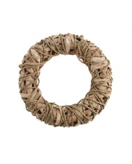 Wianek wyplatany naturalny 33cm..33cm∅x7cmH..10-1 pcs......NATURAL