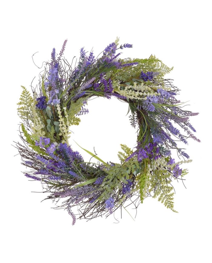 Wianek 50cm - sztuczna roślina..50cmØ8cmH..8-1 pcs......PUR-WH-GR