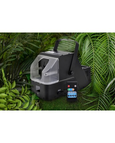 Wytwornica mgły i baniek mydlanych (bąbelkownica)..34,4cm x 19,3cm x 23,1cm..4-1 pcs......Black z pilotem