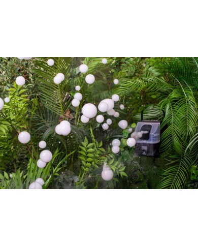 Wytwornica mgły i baniek mydlanych (bąbelkownica)..34,4cm x 19,3cm x 23,1cm..4-1 pcs......Black z pilotem