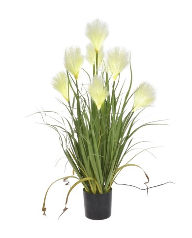 Trawa pampasowa w doniczce LED..80cm....GREEN-WHITE