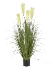 Trawa pampasowa w doniczce LED..120cm....GREEN-WHITE