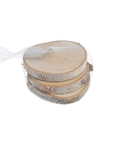 Plastry brzozy okrągłe 3szt-pacz..15-17cm∅x2cmH...NATURAL