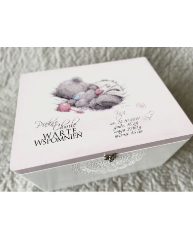 Kuferek dla dziewczynki MIŚ Chrzest Św Roczek