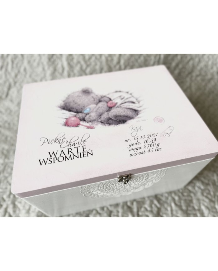 Kuferek dla dziewczynki MIŚ Chrzest Św Roczek