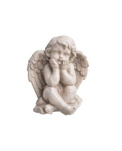 Anioł cementowy..14cmL x 10cmW x 17cmH..8-8 pcs......BEIGE