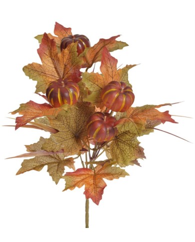 Liście klonu +mini dynia x5..30cm..288-48 pcs......AU0111