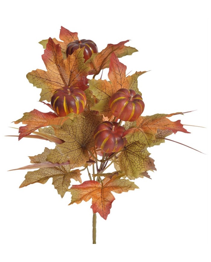 Liście klonu +mini dynia x5..30cm..288-48 pcs......AU0111