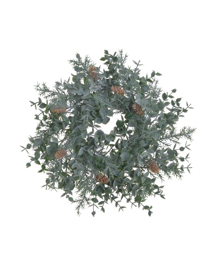 Wianek z szyszkami 27cm ....96-24 pcs......CYAN