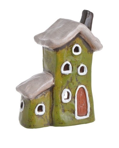 Domek ceramiczny H19cm - świecznik