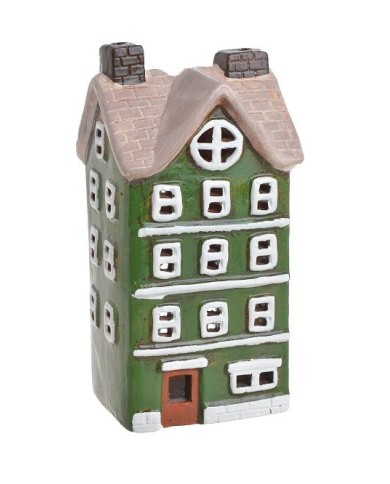 Domek ceramiczny H22.5cm - świecznik