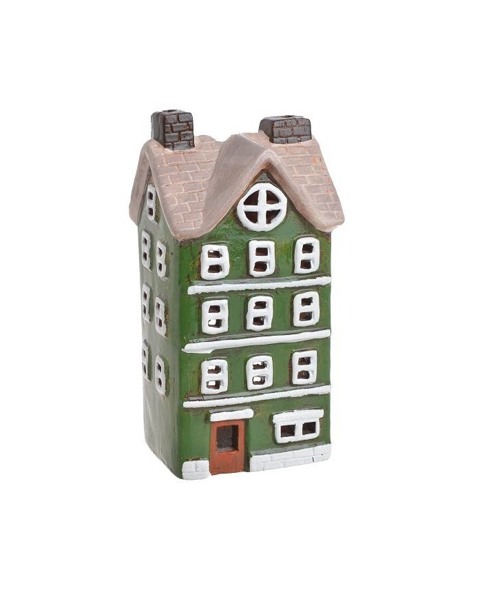Domek ceramiczny H22.5cm - świecznik