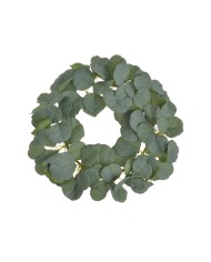 Wianek eukaliptus populus 35cm ....48-12 pcs......L-18 CREAM