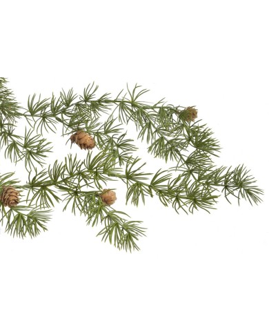 Girlanda iglasta z szyszkami 155cm..155cm..20-2 pcs......GREEN