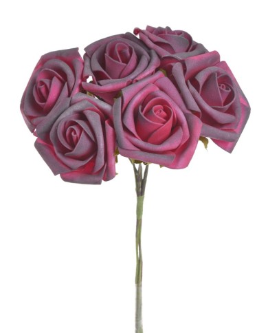 Bukiet różyczek x6 24 cm - sztuczna roślina