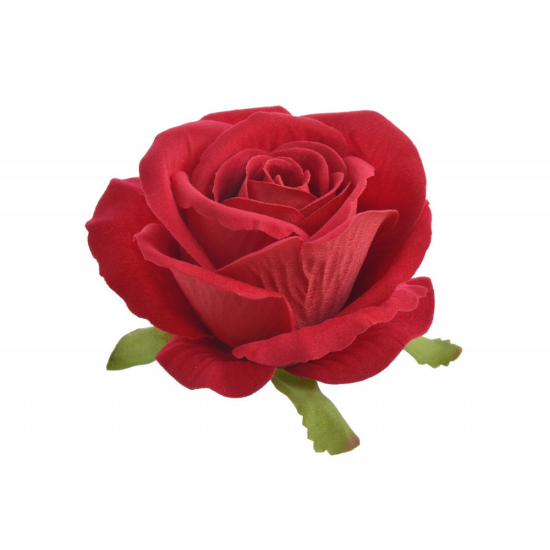 Róża welwetowa główka 6szt/paczka..9cm