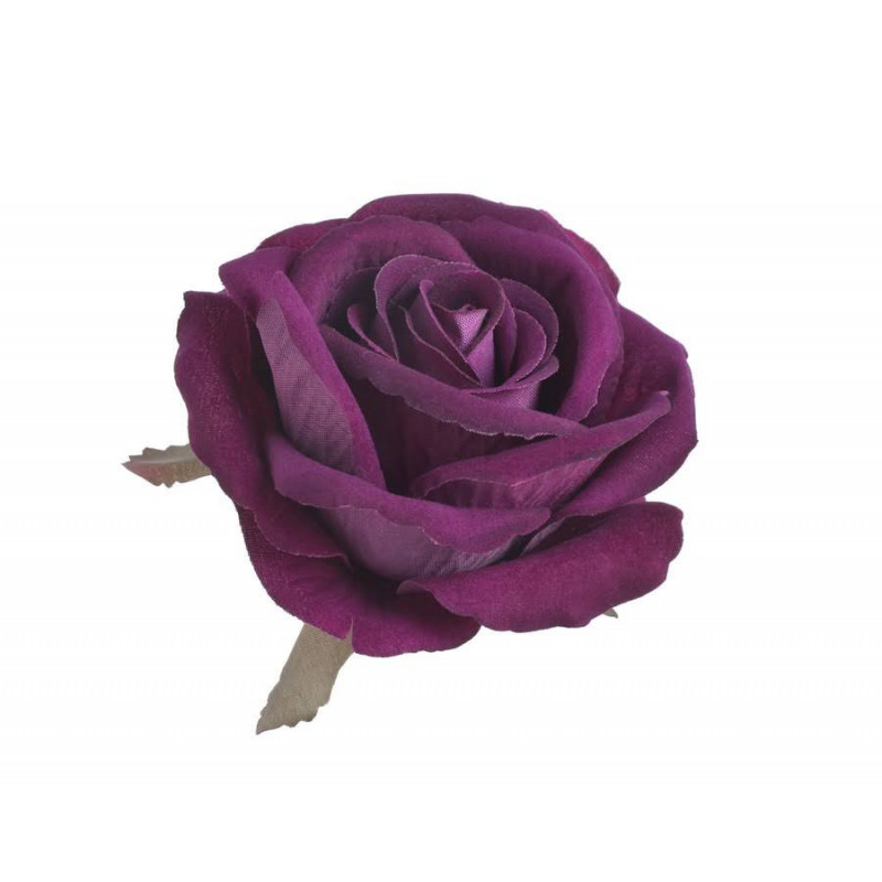 Róża welwetowa główka 6szt/paczka..9cm