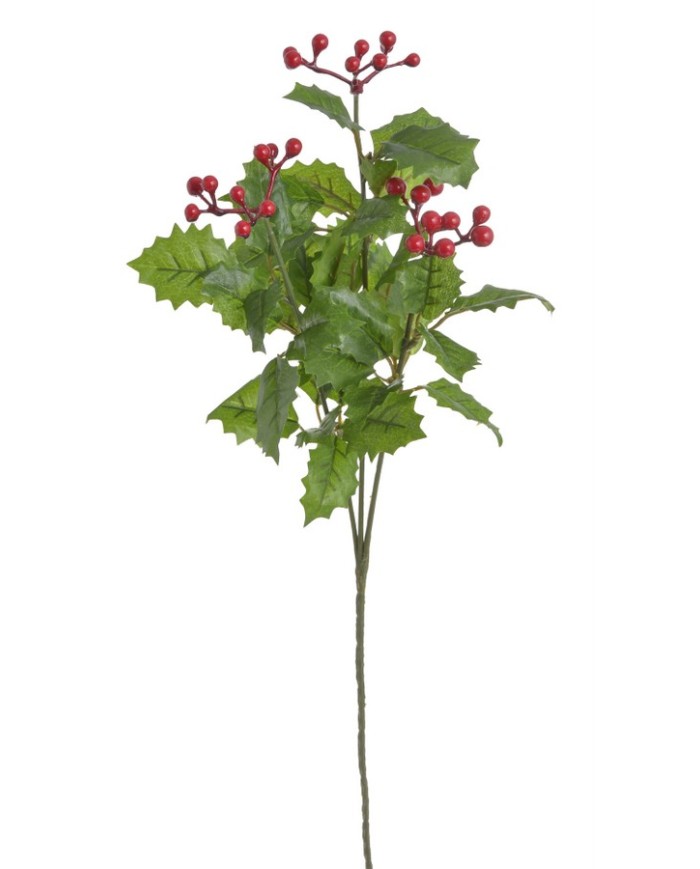 Ostrokrzew gałązka 57cm....168-24 pcs......RED