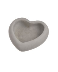 Osłonka serce 23,5x23,5xH8,5cm - cement...SDP2306 GREY