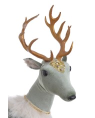 Renifer 52cm, art. dekoracyjny....GREEN