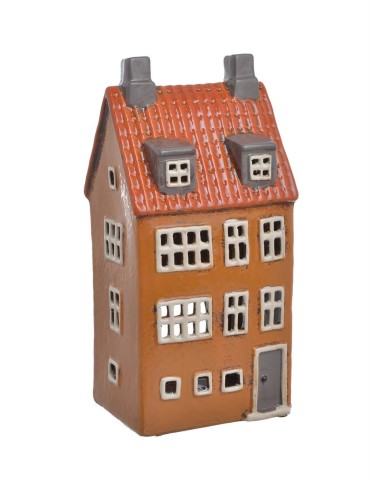 Domek ceramiczny...25,5cmH....HONEY BROWN