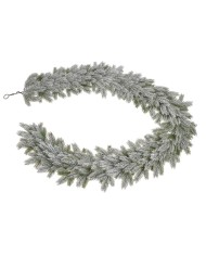 Ośnieżony wianek iglasty ..52cm..18-3 pcs......GREEN-WHITE