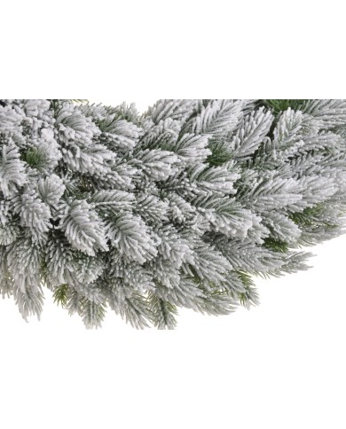 Ośnieżony wianek iglasty ..52cm..18-3 pcs......GREEN-WHITE