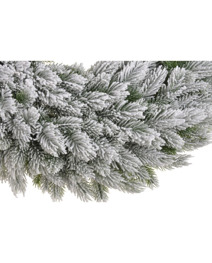 Ośnieżony wianek iglasty ..52cm..18-3 pcs......GREEN-WHITE