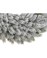 Ośnieżony wianek iglasty ..52cm..18-3 pcs......GREEN-WHITE