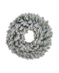 Ośnieżony wianek iglasty ..52cm..18-3 pcs......GREEN-WHITE