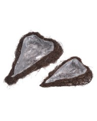 Serce oslonka 2szt..35-48cm..20-1 sets..2 pcs-set....GREY